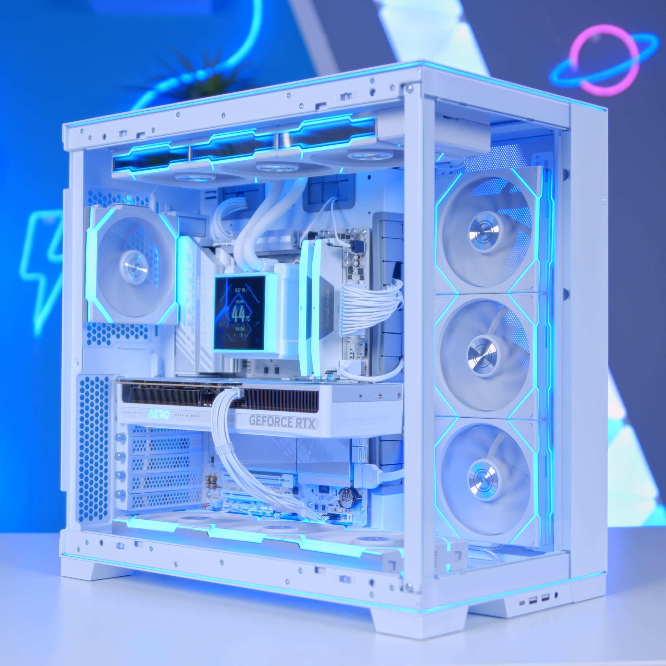 GeekaPC 'Icefall' (RX 9070 XT / RTX 5080 / RTX 5090)