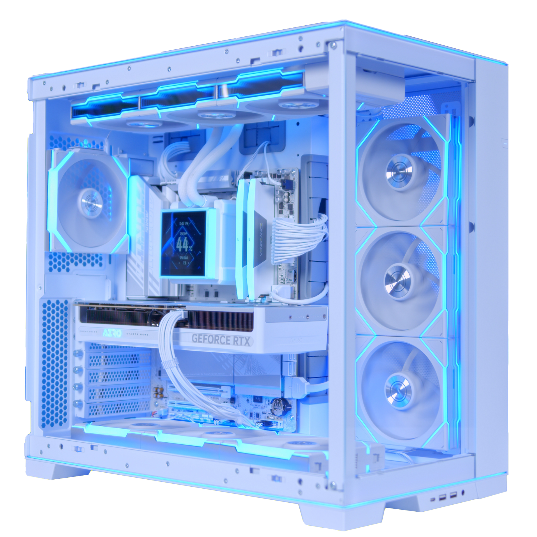 GeekaPC 'Icefall' (RX 9070 XT / RTX 5080 / RTX 5090)
