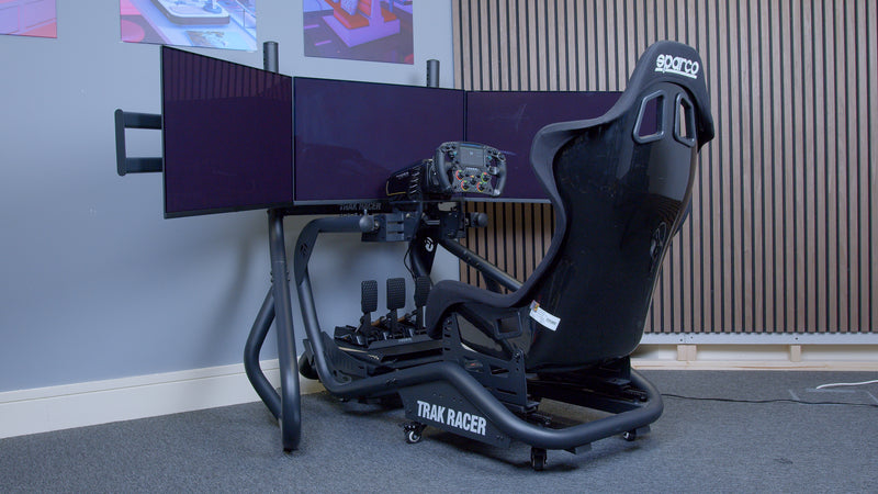 Sim rig in action at the event