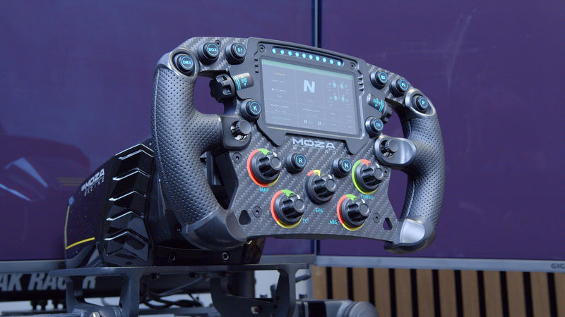 Sim rig in action at the event